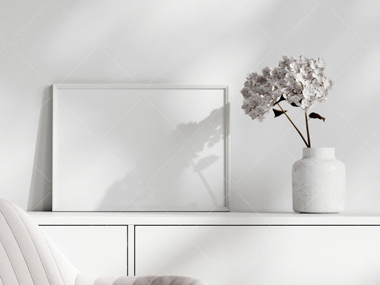 Minimalist Frame Mockup, Horizontal Frame Mockup, Poster Mockup