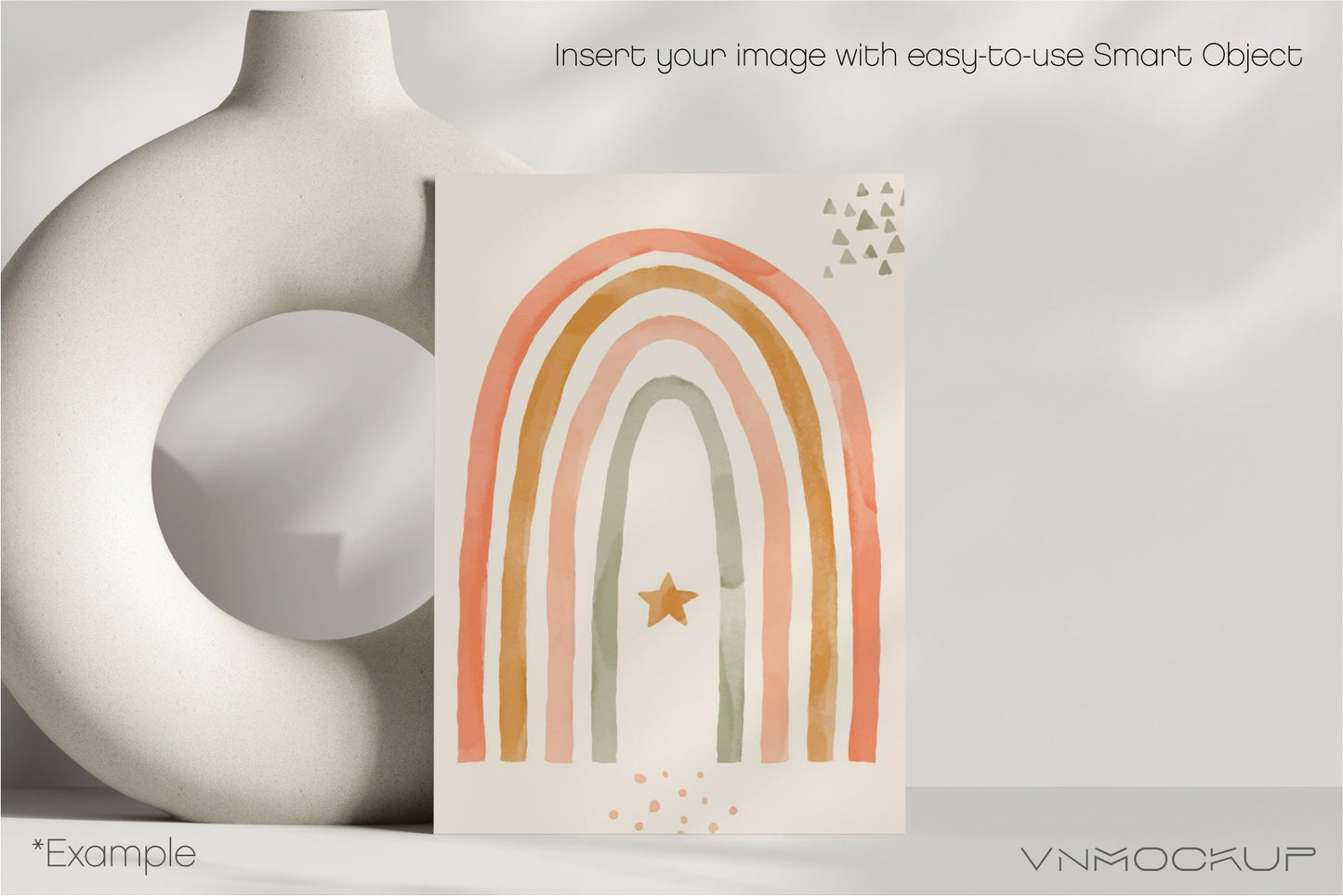 Card Mockup Bundle 5x7, 1x1, Boho Invitation Mockup Kit, Greeting Card Mockup Set, PSD, JPG